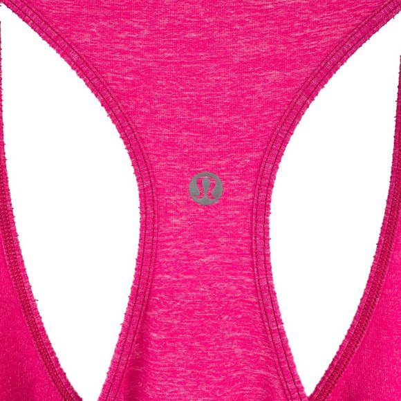 Lululemon Heathered Pink Fuchsia Loose Fit Active Tank Top - Picture 3 of 4